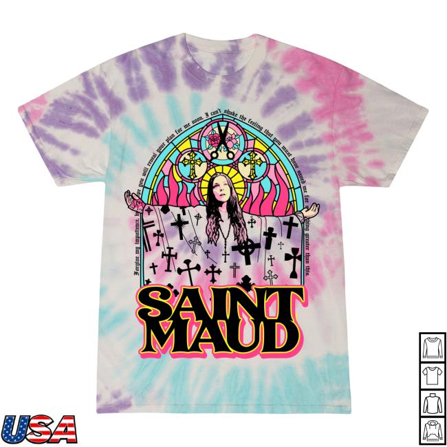 Official Studiohouse Designs Saint Maud Tie Dye Hot Shirt Stained Glass