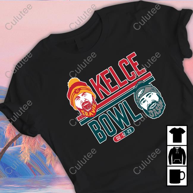 Jason Kelce Travis Kelce Super Bowl 02-12-23 Long Sleeve Tee