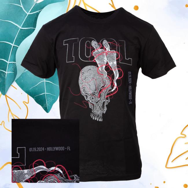Official Tool Muisc Band Clothing Store Shop 2024 Tour Shirt 2024 - Hollywood, Fl (Night 2) ToolBand ToolMusic Merch