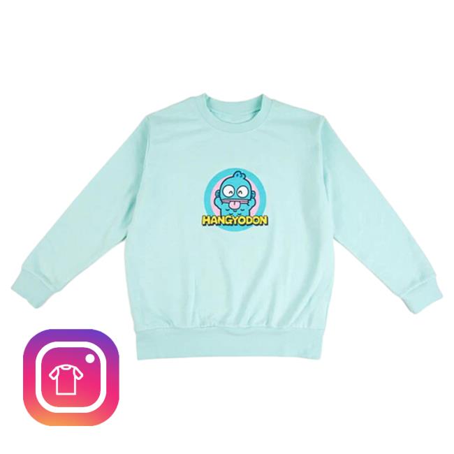 Official Sanrio Apparel Clothing Merch Store Shop Hangyodon Circle Attractive Hoodie