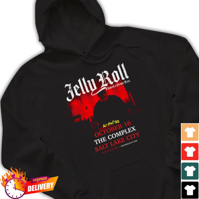 Official 2022 Tour Roll Salt Lake City Jelly Roll Tee