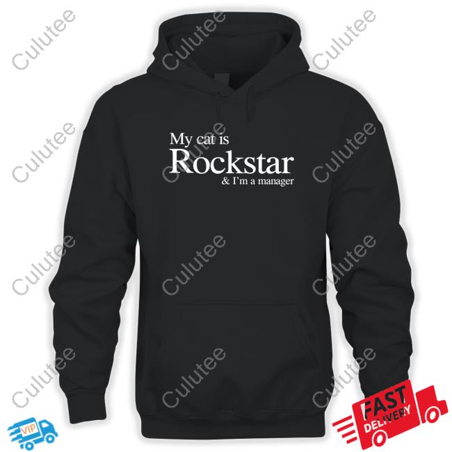 My Cat Is Rockstar & I'm A Manager Shirt Daily Min Suga