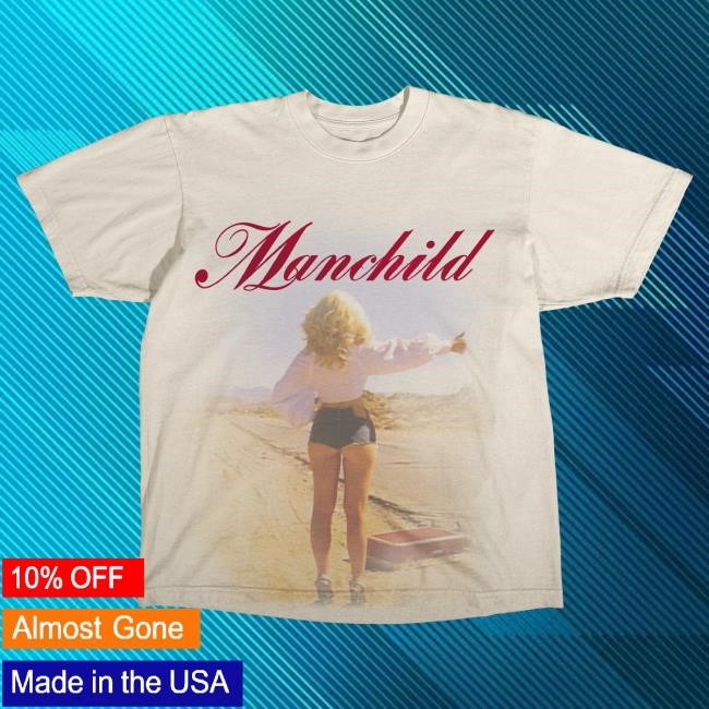 Official Sabrina Carpenter Merch Store Sabrina Carpenter Manchild Photo T Shirt