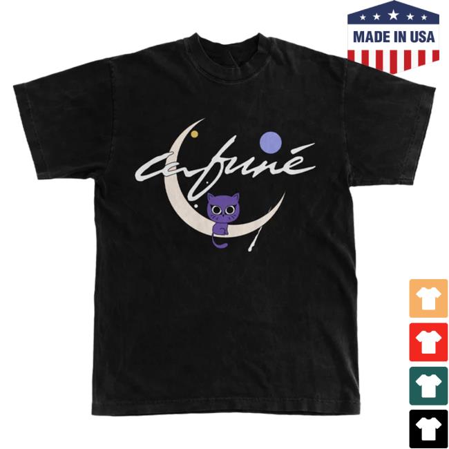 Official Hello Merch Store Cafune Cat/Moon T-Shirts Cafuné HelloMerch Apparel Clothing Shop