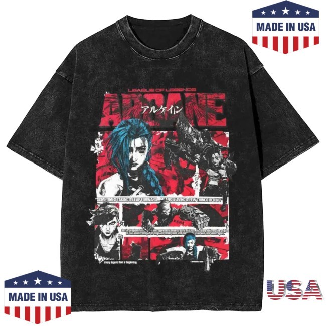 Official Arcane Jinx Vs Vi Shirt - Arcane