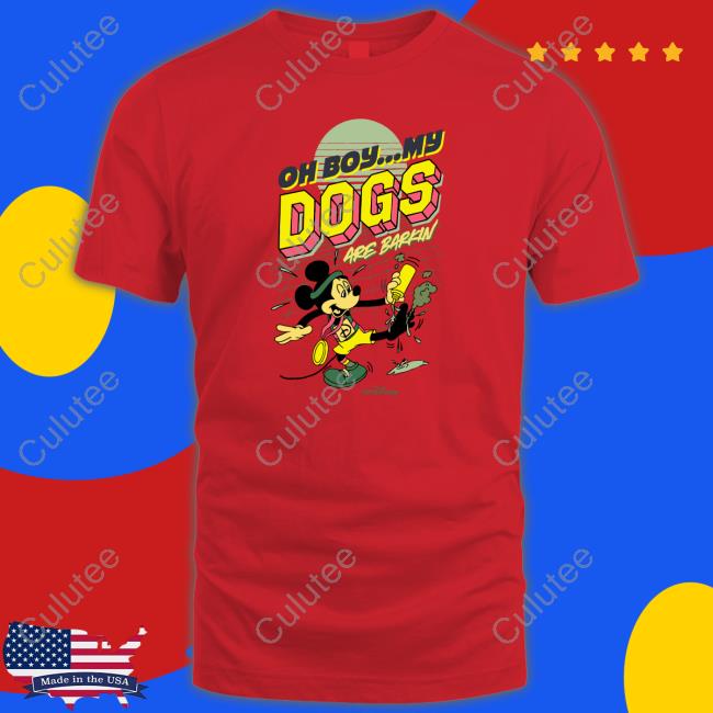 Official RunDisney Expo Mickey Oh Boy My Dogs Are Barking Sweatshirt