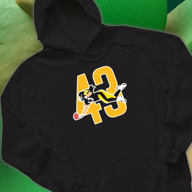 The Steel Curtain #43 Troy Polamalu Pittsburgh Steelers Team Sweatshirts