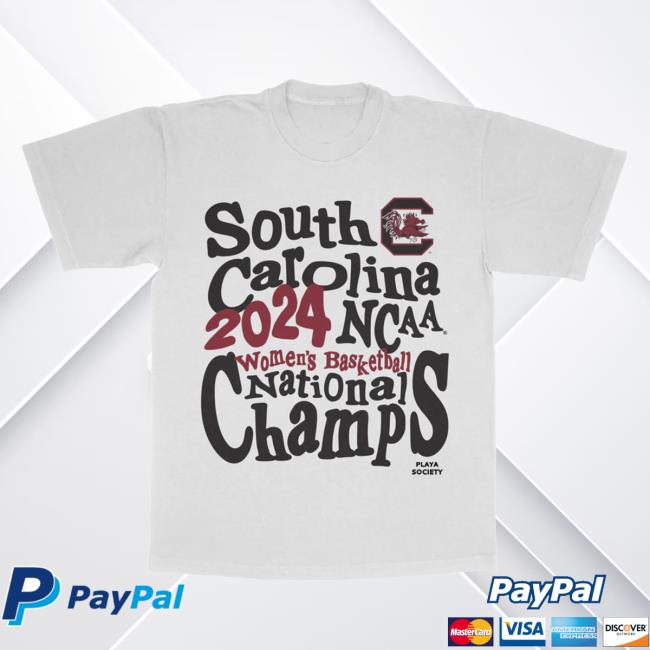 Playa Society 2024 South Carolina Ncaa Champs Shirt Playa Society 2024 South Carolina Ncaa Champs Shirt New