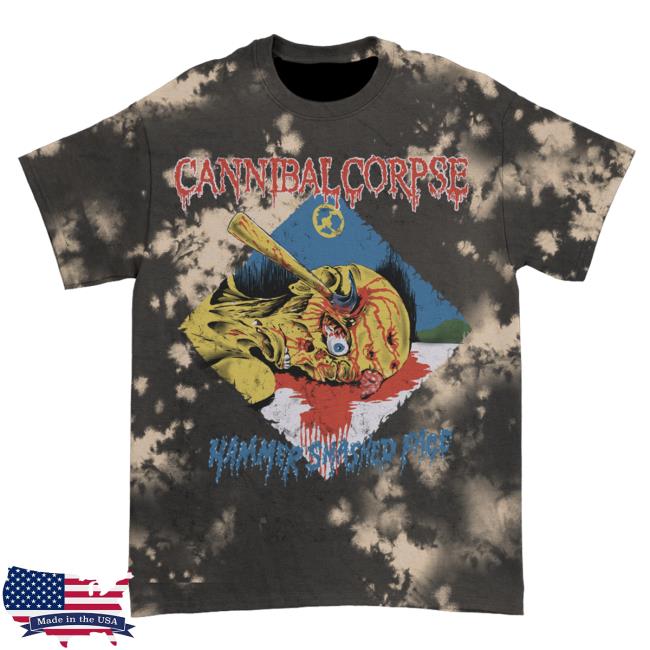 Official Kings Road Merch Store Cannibal Corpse Hammer Smashed Face Tee (Bleach Dye) Kings Road Shop CannibalCorpse