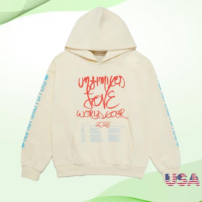 Red Hot Chili Peppers Merch Red Hot Chili Unlimited Love Usa Tour Hoodies