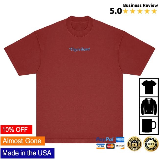 Official Uncivilized Shop Store Uncivilized "BOOTLEGGER" ESSENTIAL Attractive Shirt