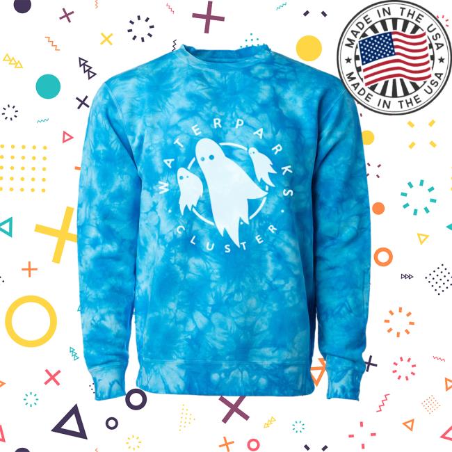 Official Waterparks Store Cluster Ghosts Tie Dye Hoodies