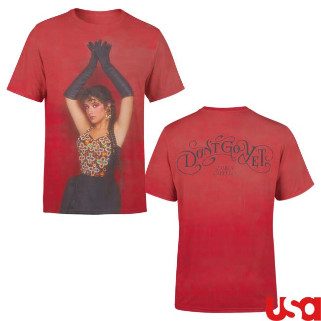 Official Camila Cabello Merch Store Shop CamilaCabello Don’T Go Yet Art Red Popover Shirt