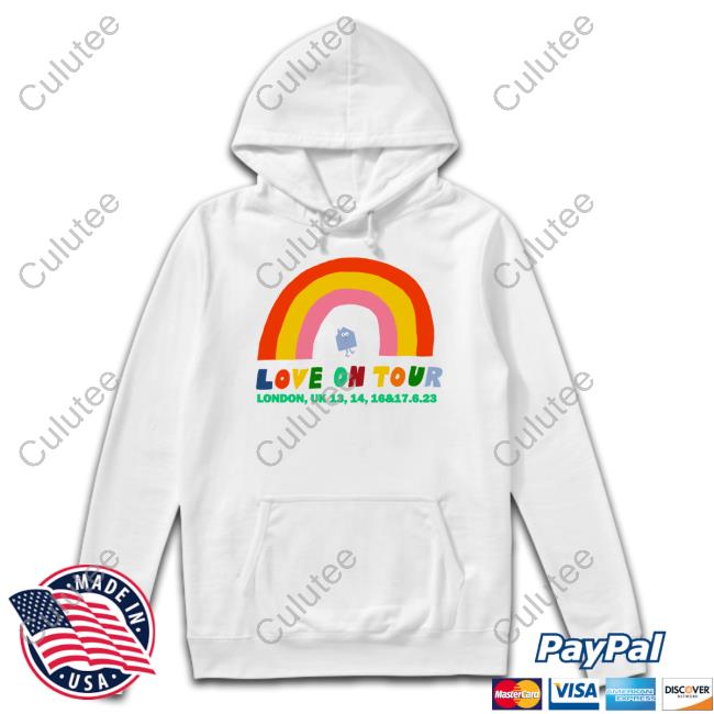 Official Harry Styles Merch Love On Tour Rainbow Event London Tee