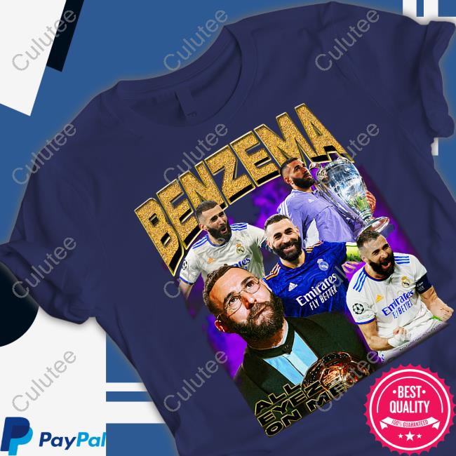 Karim Benzema Ballon D’Or 2022 All Eyez On Me T Shirt Retro Football Gang Merch
