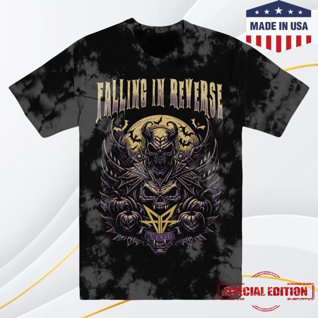 Falling In Reverse Merch Ghoul Halloween Dye T-Shirt