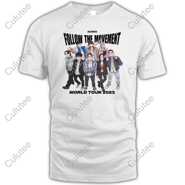 A6ove Store Aomg Follow The Movement World Tour 2023 Hoodie
