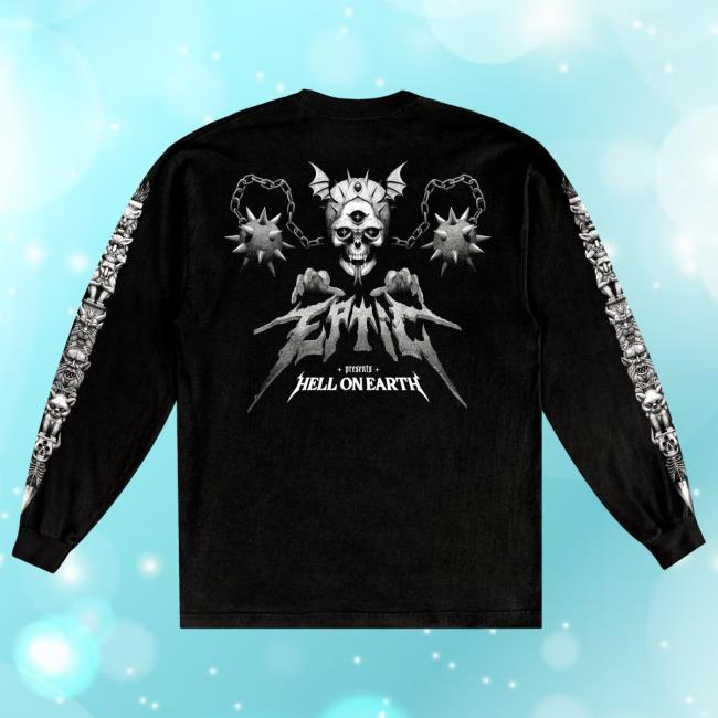 Eptic Official Shop Merch EPTIC 23 Demon Black Longsleeve Tees