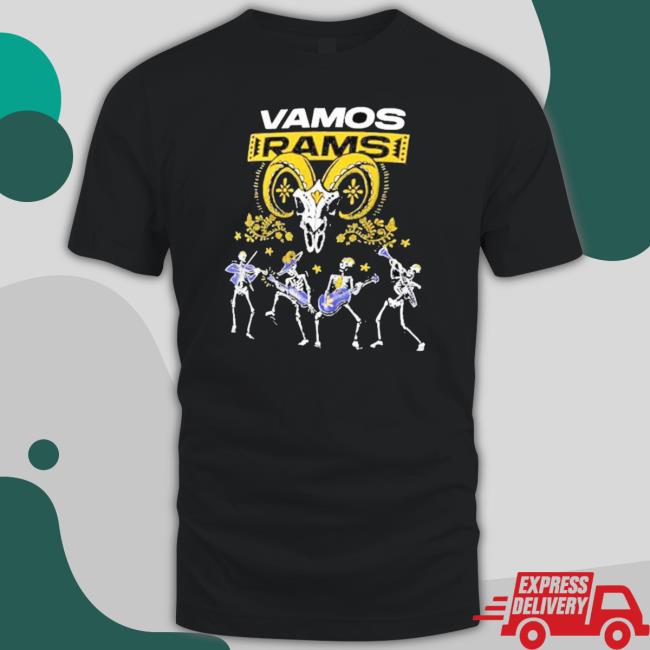 Official Los Angeles Rams Dia De Los Muertos Shirt