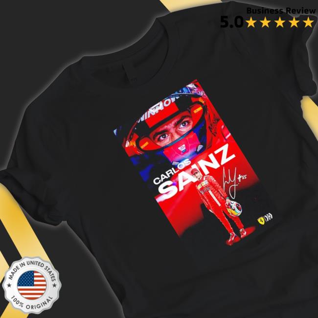 Premium carlos Sainz Signature T Shirt
