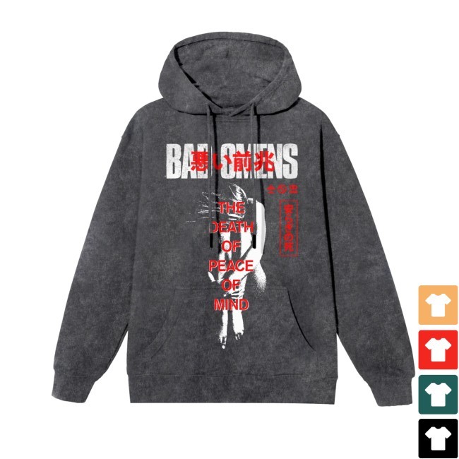 Bad Omens - 'Take Me First' Mineral Wash Hoodie