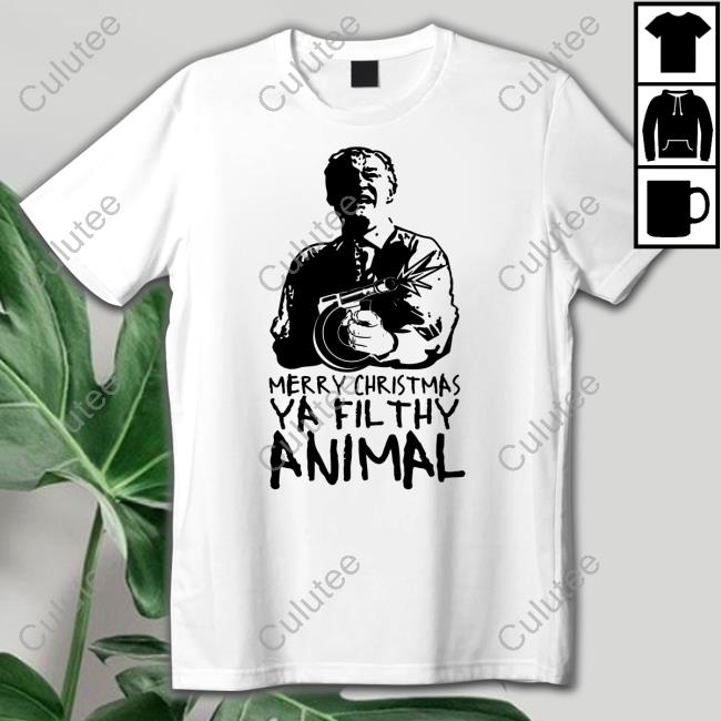 Bunker Branding Merch Merry Christmas Ya Filthy Animal T Shirt
