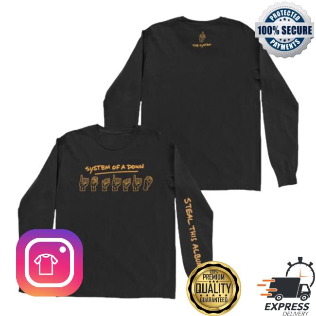 Official System Of A Down Clothing Merch Store Shop System Of A Down Sign Language Long Sleeve Tees SystemOfADown