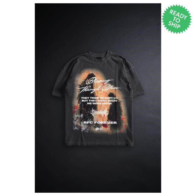 Official Civil Clothing Civil Regime Shadows Of Us American Classic Oversized Tee in Vintage