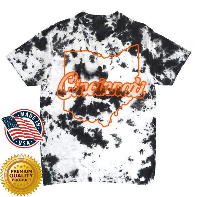 Official Ohio Clothing Merch Cleveland Tie Dye Shirt Black Ohioclothing Tie-dye