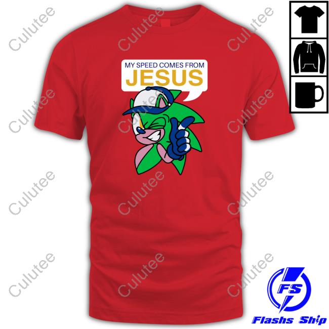 Official My Speed Comes From Jesus Black Shirt