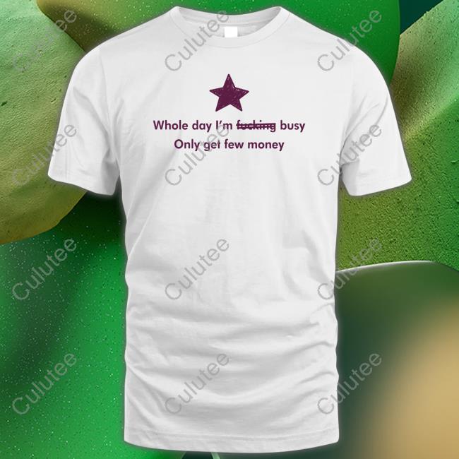 Whole Day I'm Fucking Busy Only Get Few Money T Shirt