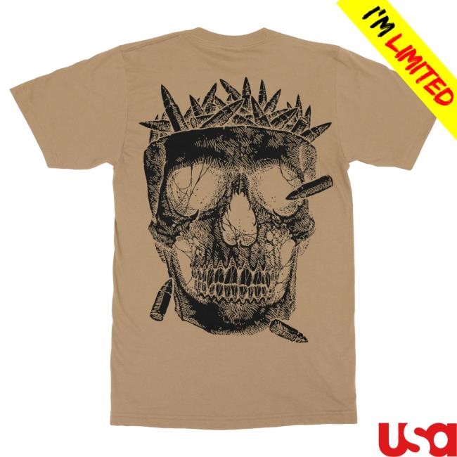 Official Indie Merch Store Carnifex Skull Bullet Coyote Shirts IndieMerchStore Official Indie Merch Store Carnifex Skull Bullet Coyote Tee IndieMerchStore