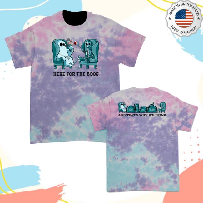 Official Kings Road Merch Store And That's Why We Drink Here For The Boos Attractive Shirt (Cotton Candy Dye) Atwwd Kings Road Shop