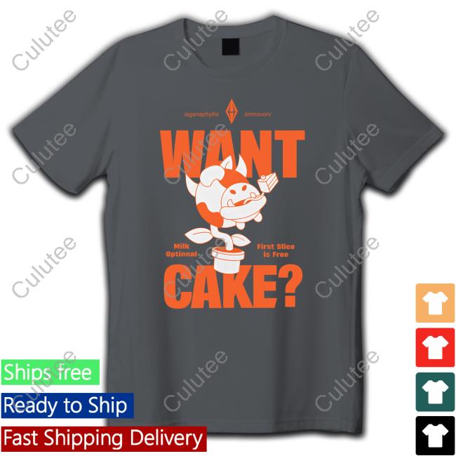 Official Sims 4 Merch Store Want Cake T-Shirt The Sims Merch Shop