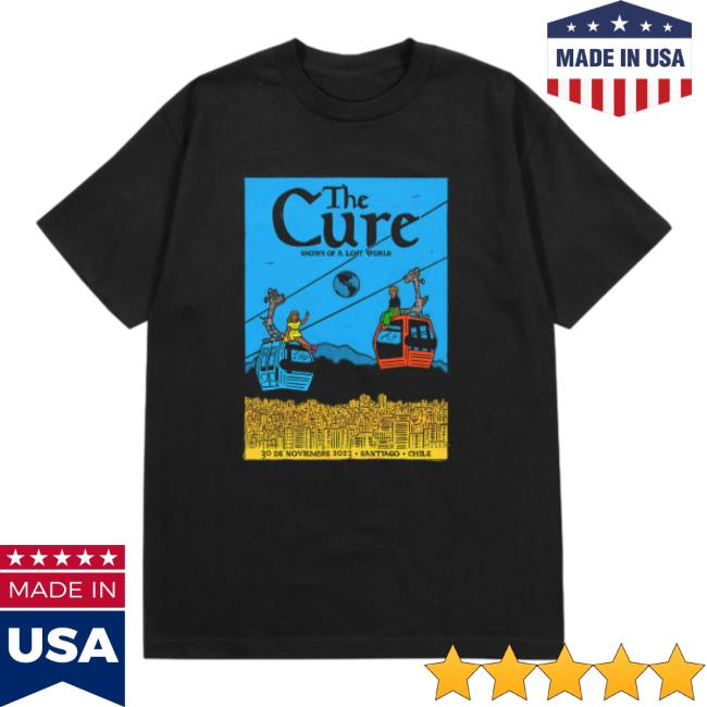 Official The Cure Shop Merch Santiago Event T Shirt