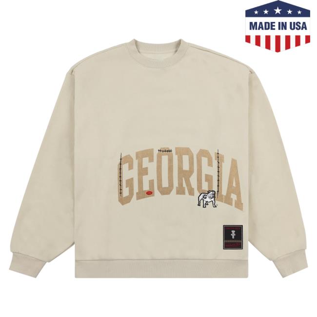 Official Travis Scott Utopia Merch Store CJ X M&N X UNIVERSITY OF GEORGIA Crew neck Sweatshirt Travis Scott Apparel Clothing TravisScott