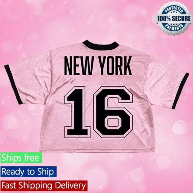 Deadline Tour Merch BLACKPINK Cropped Jersey NYC Pink Tshirt | Blackpink Official Merch Store