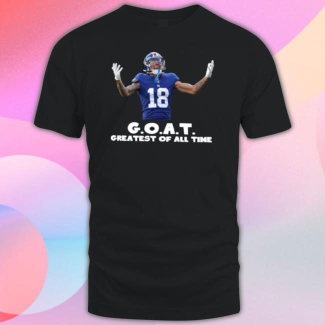 Official Isaiah Hodgins Greatest Of All Time Goat Philadelphia Football Tee