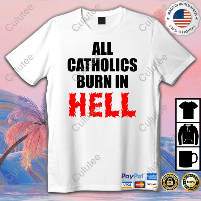 Official The Rooster All Catholics Hell Repent Catholic T Shirts