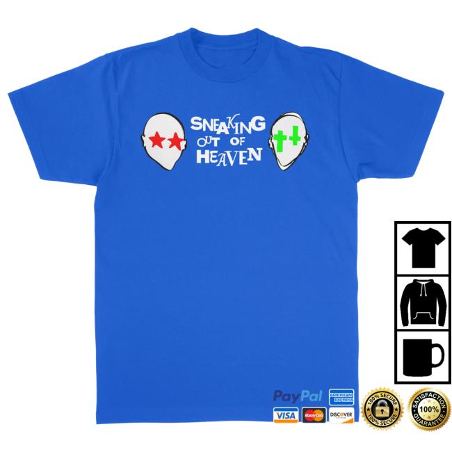 Waterparks Band Merch Shop Sneaking Out Of Heaven Blue New Tee