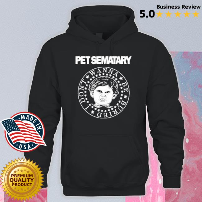 Official Pet Sematary Don’T Wanna Be Buried Ramones Logo Tee Shirt