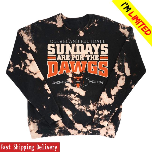 Official Ohio Clothing Store Shop Cleveland Football Sundays Are For The Dawgs Tie Dye 3D Sweater Ohioclothing
