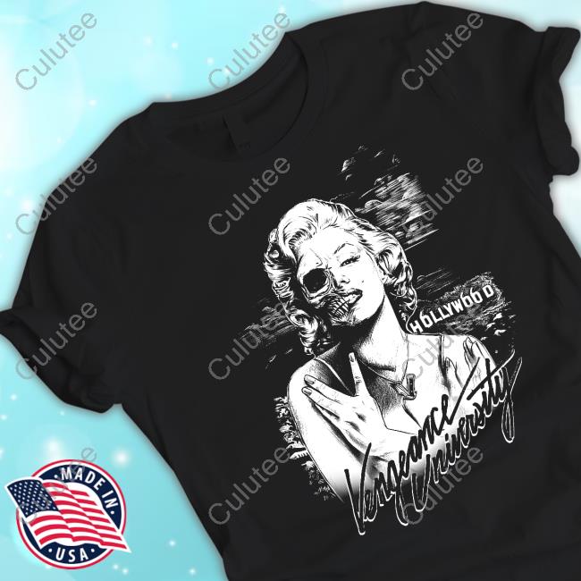 Official Vengeance University Marilyn Noir Tee Shirt