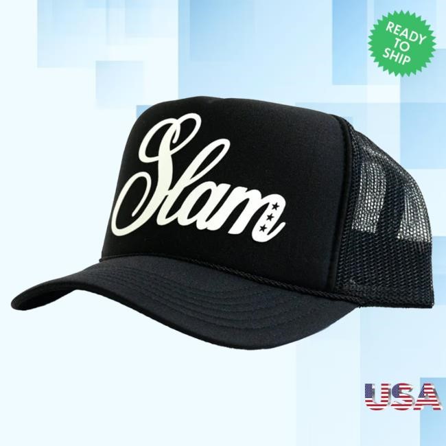 Official Slam Merch Store Shop SLAM Big Game Hunters Camo Trucker Cap (Black) Slam Goods Apparel