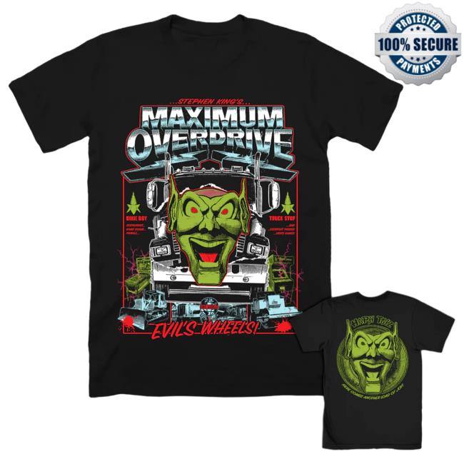 Official Cavity Colors Maximum Overdrive: Evil’S Wheels - Attractive Shirt