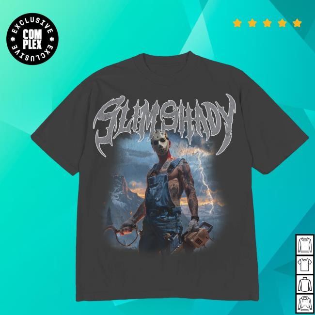 Official Complex Merch Store Shop Eminem Slim Shady Eminem Chainsaw Shady Tee