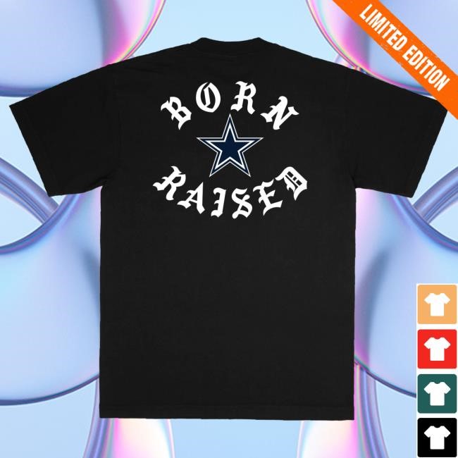 Official Born X Raised Merch Store Born X Raised + Cowboys Classic Top Shirt: Black By Bxr Sport + NFL