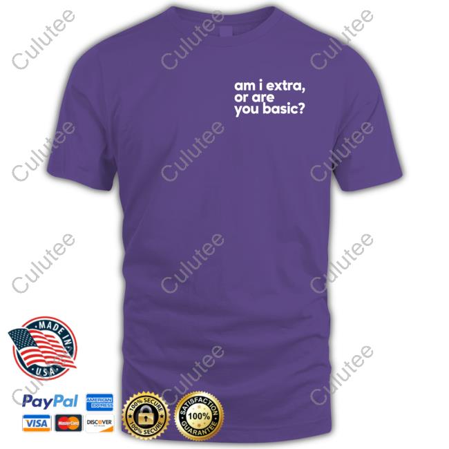 Andrew Daub Am I Extra Or Are You Basic Tee Shirt