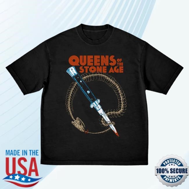 Official Qotsa Merch Store Queens Of The Stone Age Itnr Eu/Uk Tour Dateback Tshirt Qotsa Apparel Shop