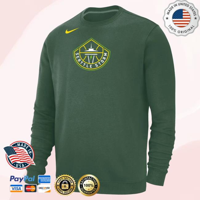 Official Seattle Storm Merch Store Seattle Storm Primary Popover Sweatshirt Green